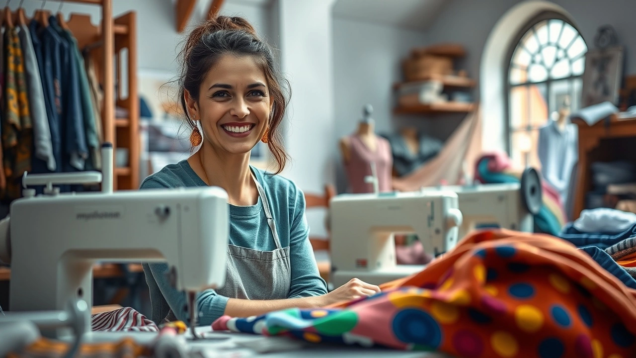 Portrait d'une artisan strasbourgeoise innovante dans le secteur des textiles responsables