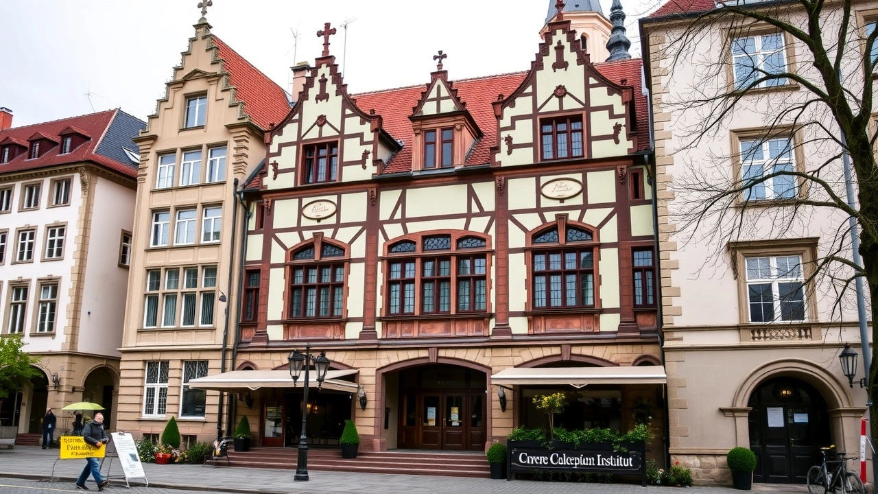 batiment culturel de Strasbourg sous un ciel bleu