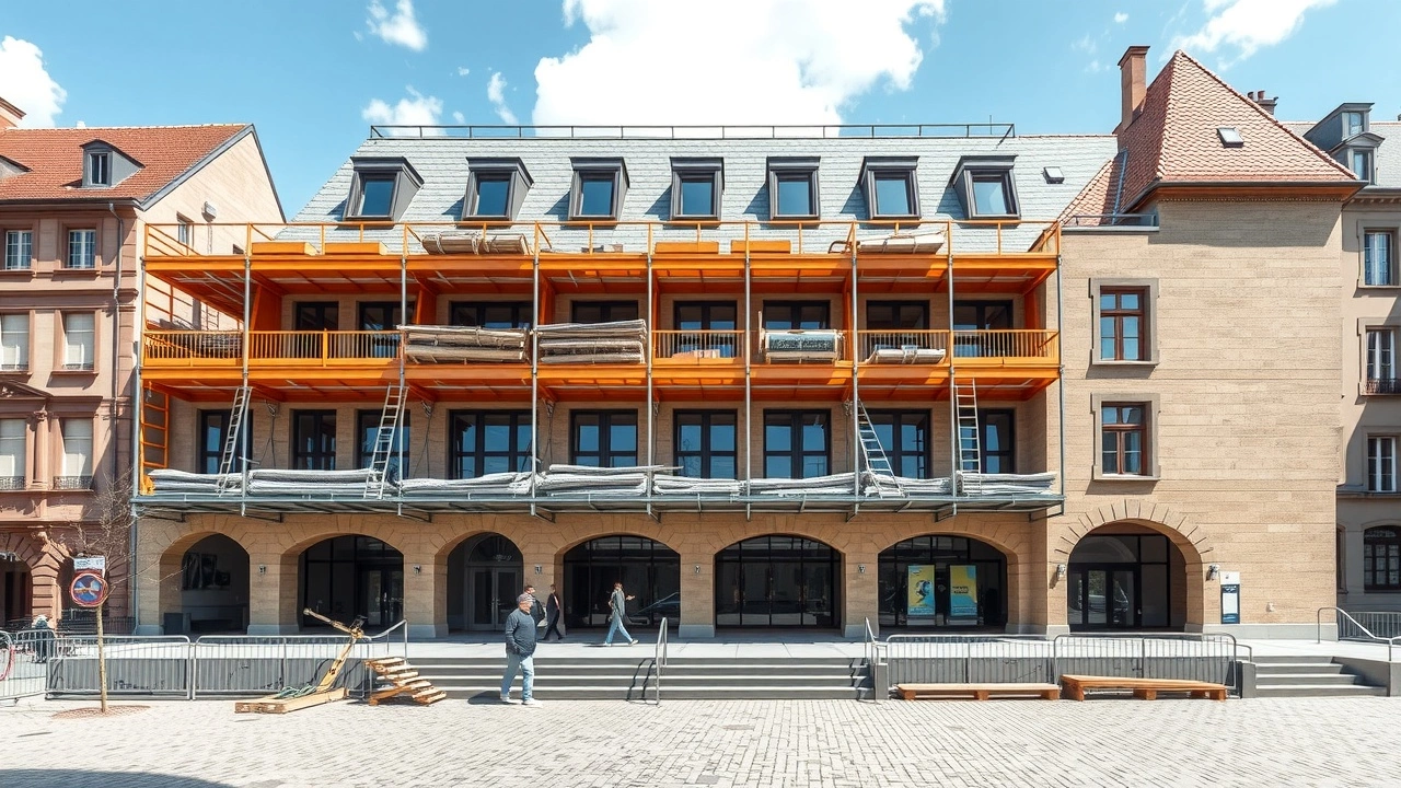 bâtiment public à Strasbourg en rénovation écologique