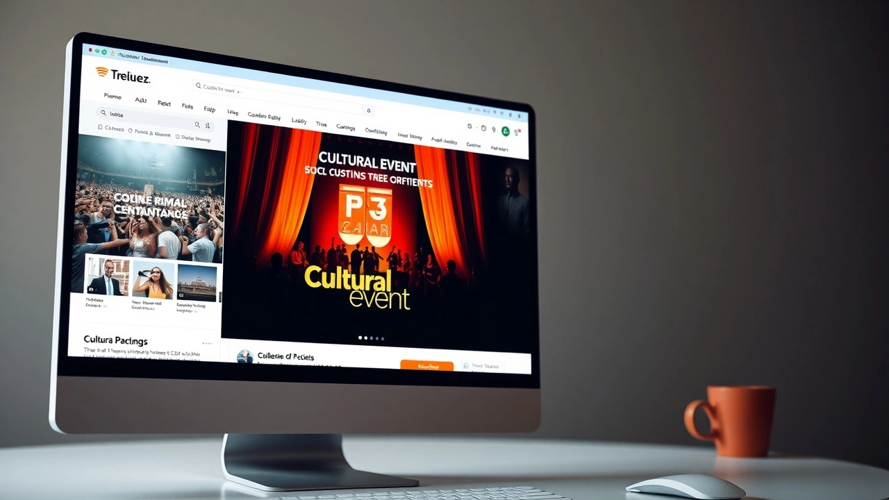 ecran dordinateur montrant des ressources culturelles en ligne