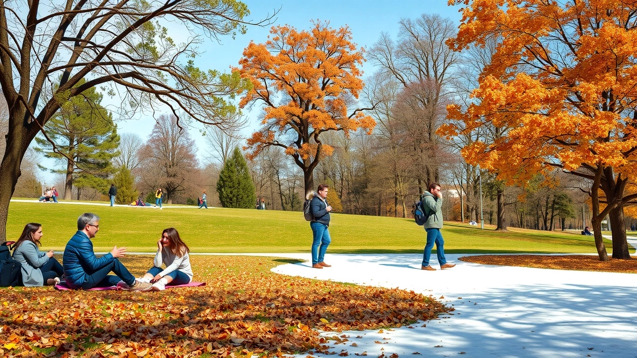 personnes profitant des activités de plein air en saison
