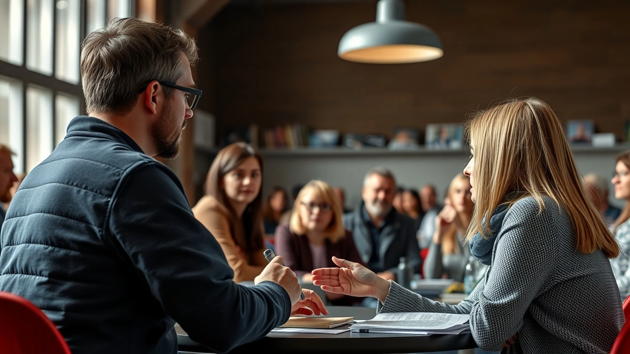 une benevole strasbourgeoise aidant des personnes dans l'insertion professionnelle