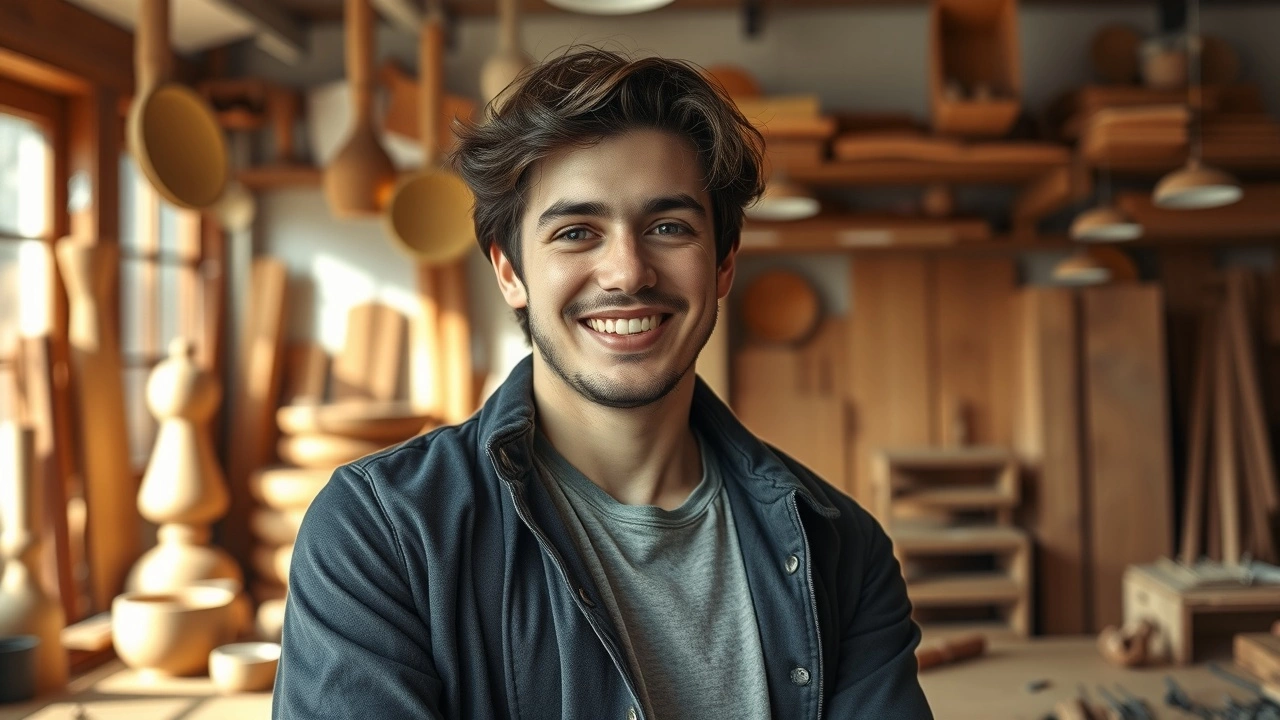 Portrait d'un jeune entrepreneur strasbourgeois passionné par la réinvention de l'artisanat traditionnel.