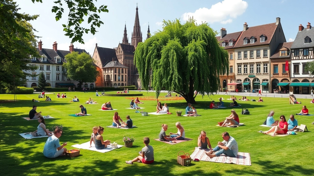 Un bel endroit pour un pique-nique à Strasbourg