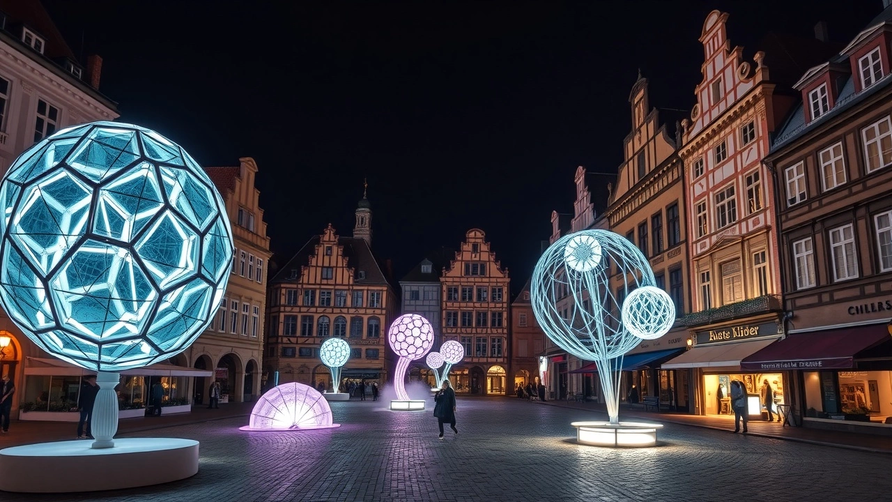 La place Kléber avec installations artistiques pour l ete 2025