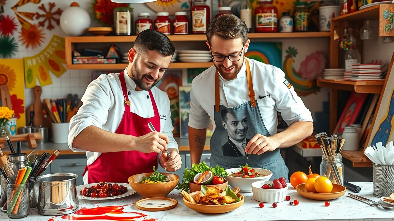 Un portrait d'un duo strasbourgeois lié à la cuisine et à l'art, créant une expérience unique.