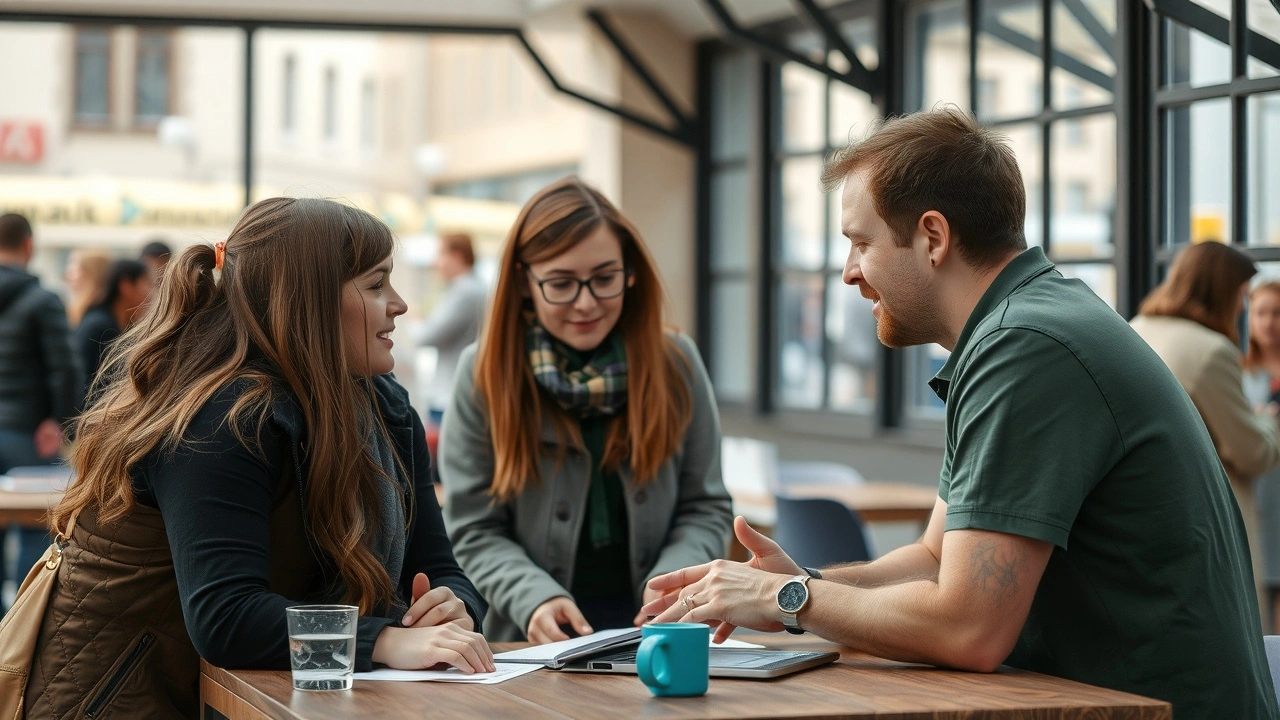 bénévole aidant des jeunes dans un cadre communautaire