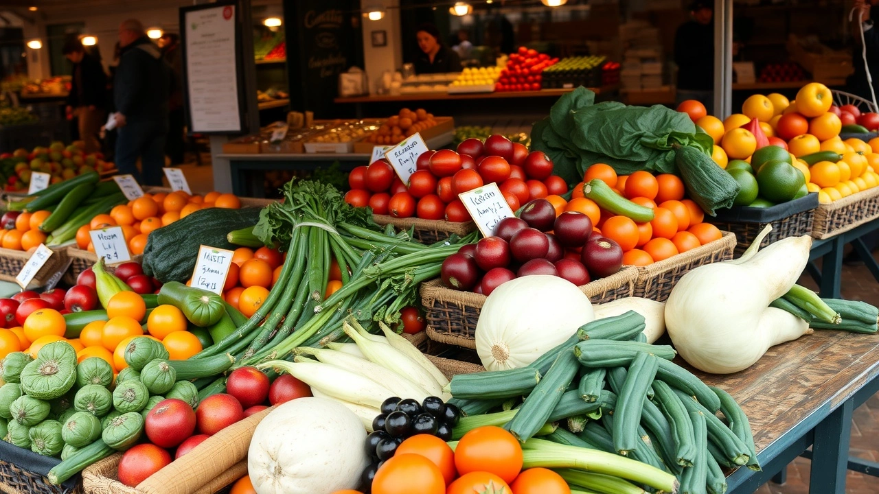 marché local de fruits et légumes à Strasbourg