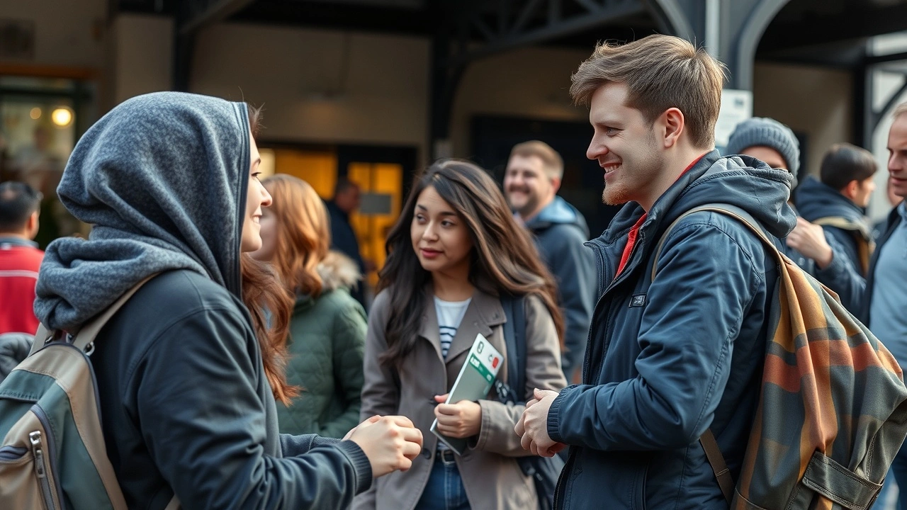 photo d'un volontaire aidant des jeunes dans une activité