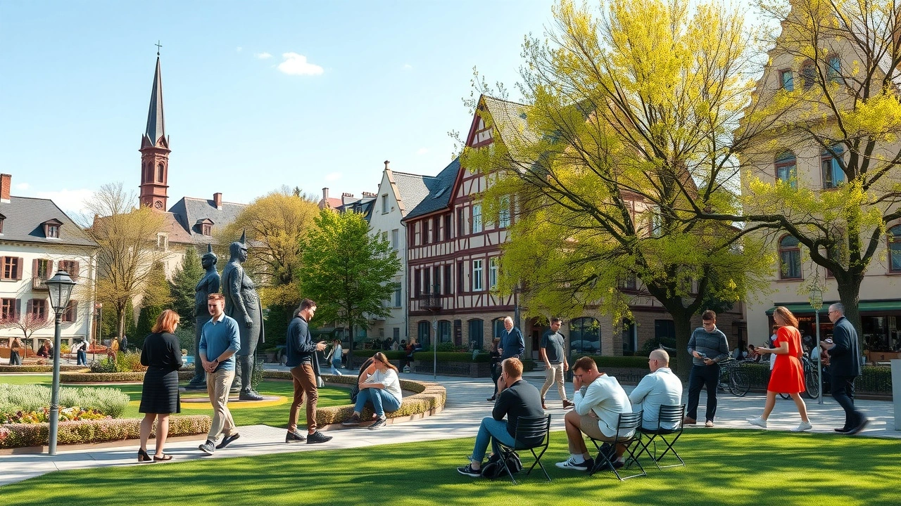personnes profitant d'activites en plein air a Strasbourg