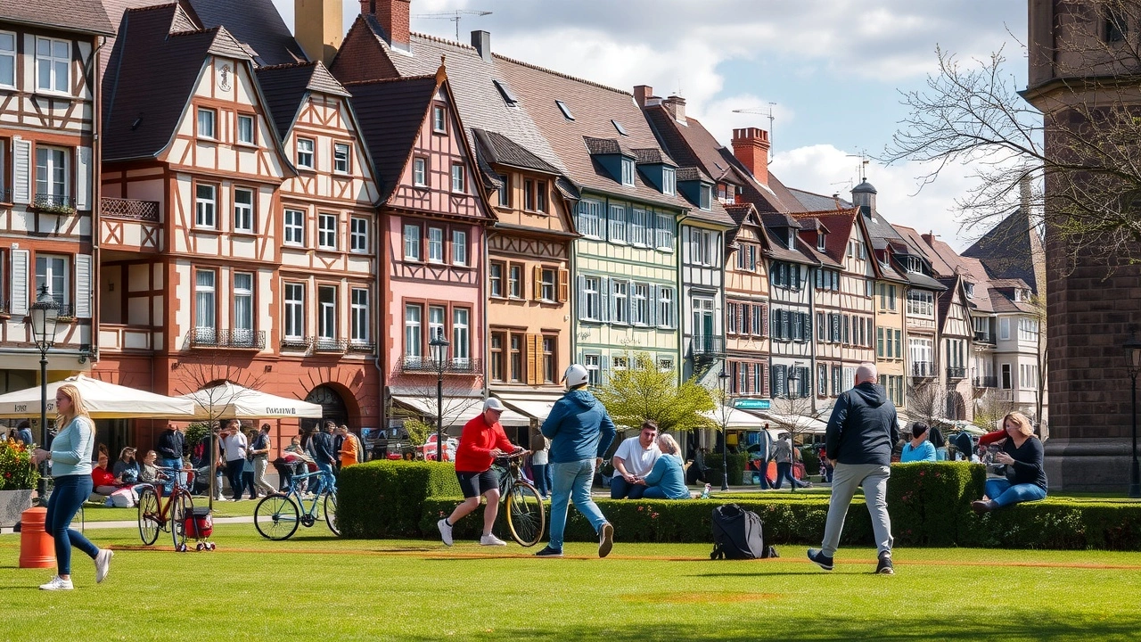 personnes pratiquant des sports en plein air à Strasbourg