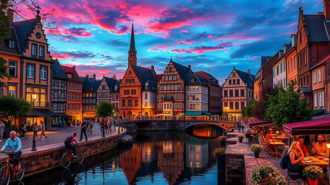 Activités en plein air à Strasbourg au crépuscule