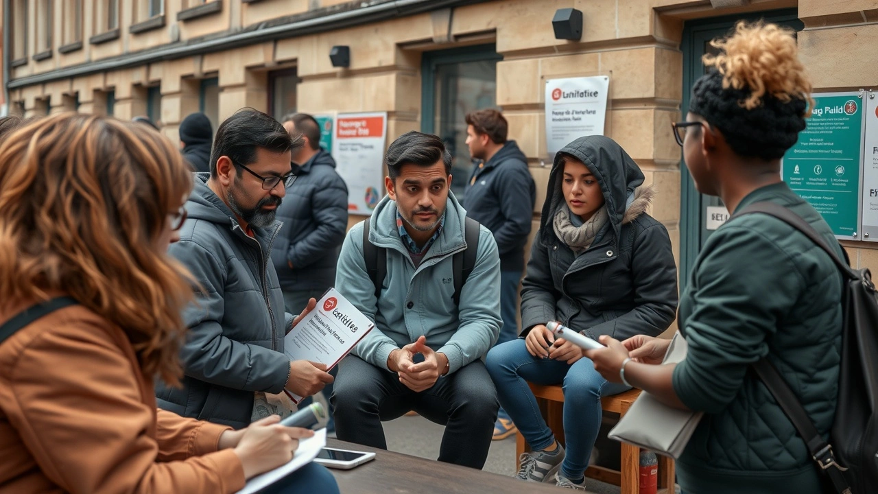 un centre d'initiative locale pour les sans-abri à Strasbourg