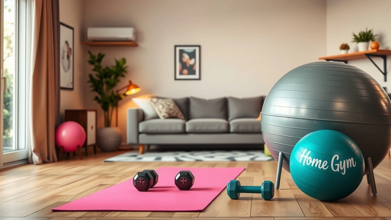 espace de vie aménagé pour la pratique sportive