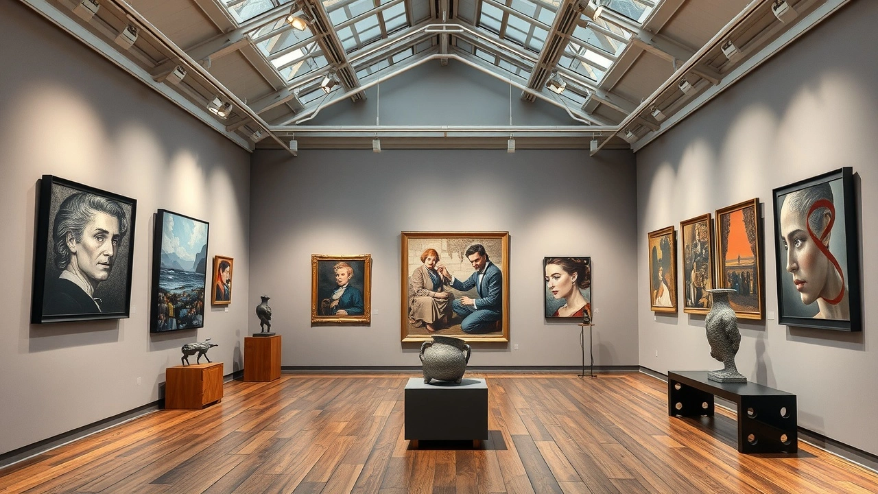 intérieur d'une galerie d'art à Strasbourg