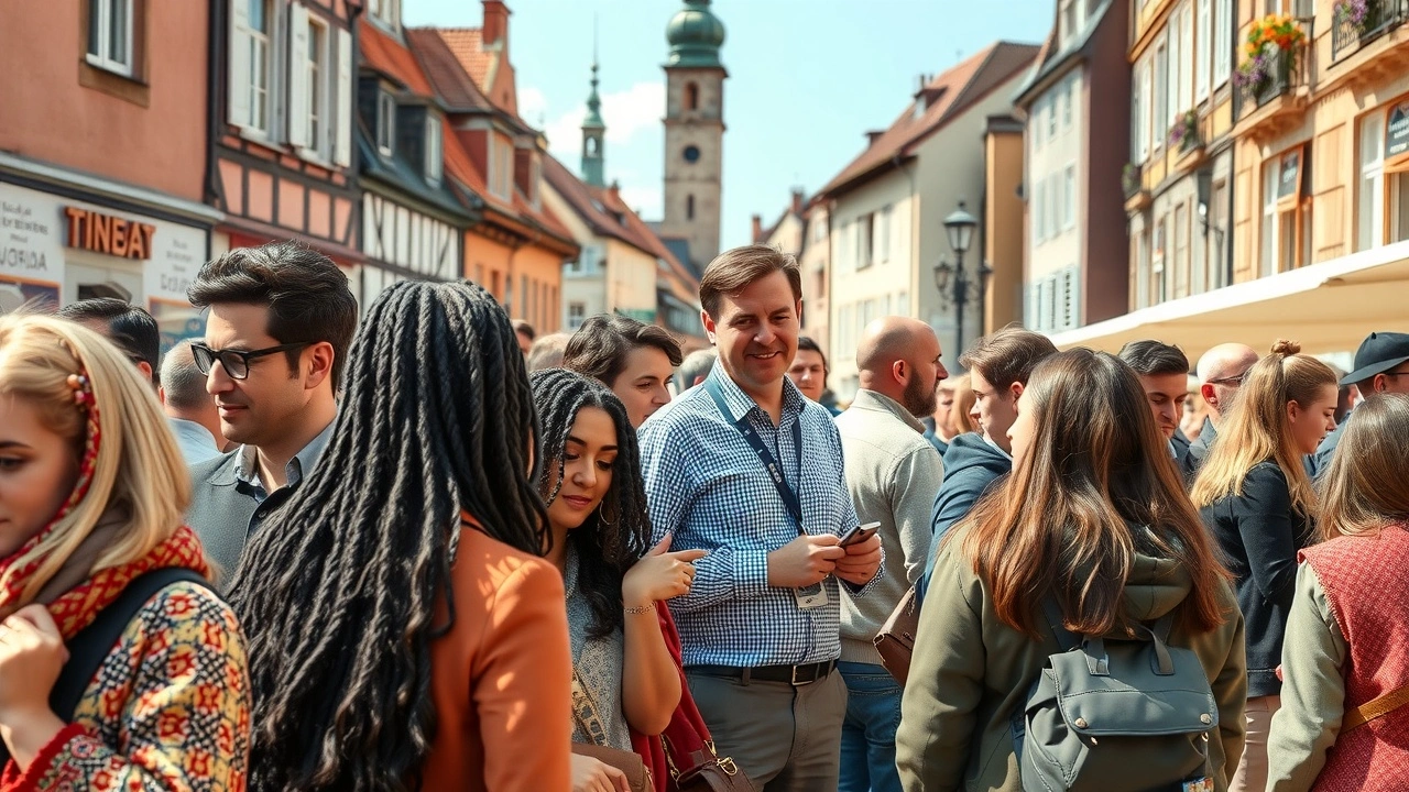 groupe divers lors d'un evenement culturel a Strasbourg