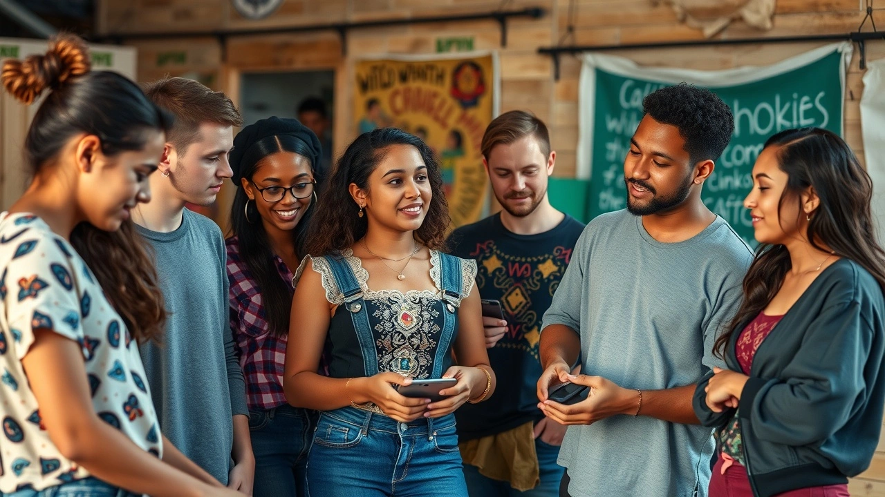 groupe de jeunes lors d'un atelier artistique