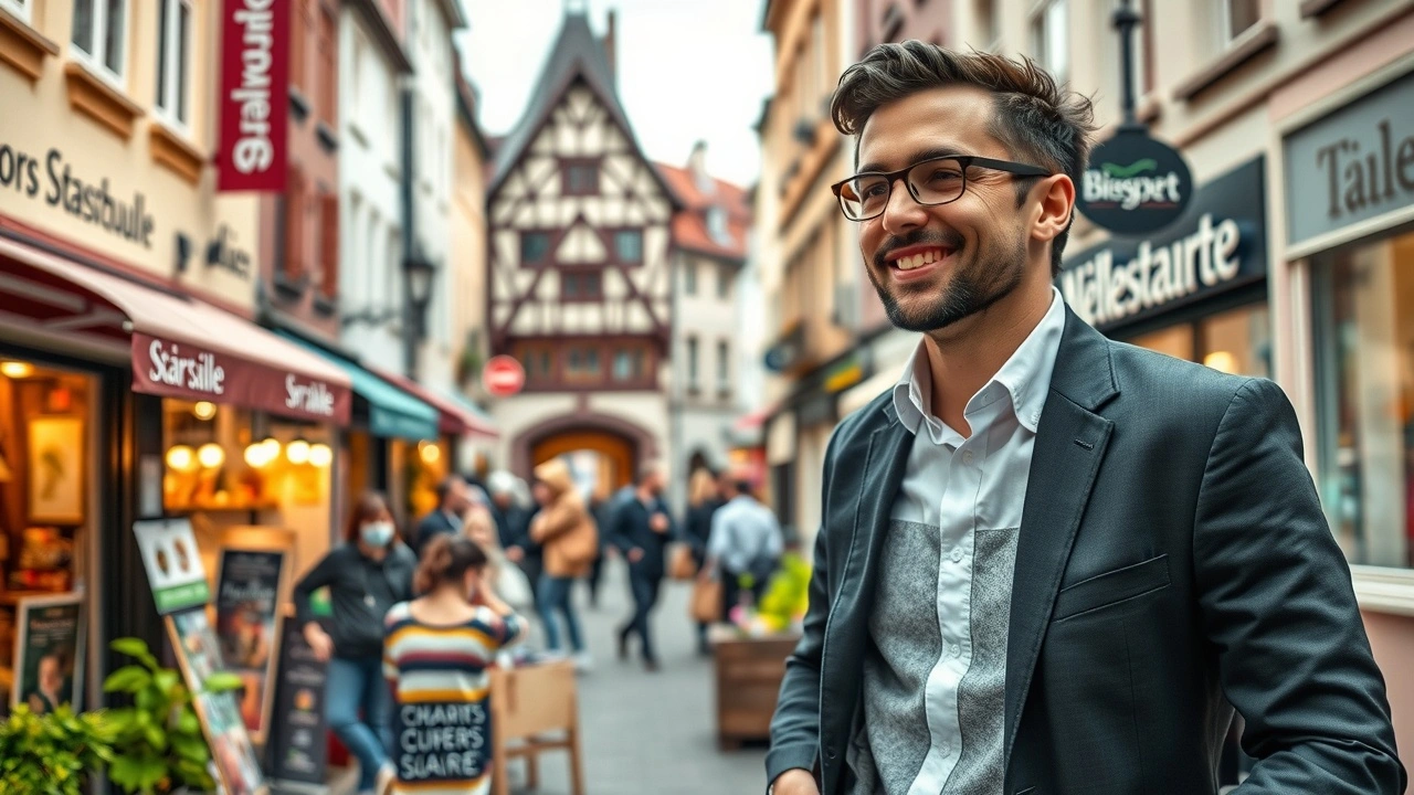 Portrait d'un entrepreneur strasbourgeois réinventant le commerce local.