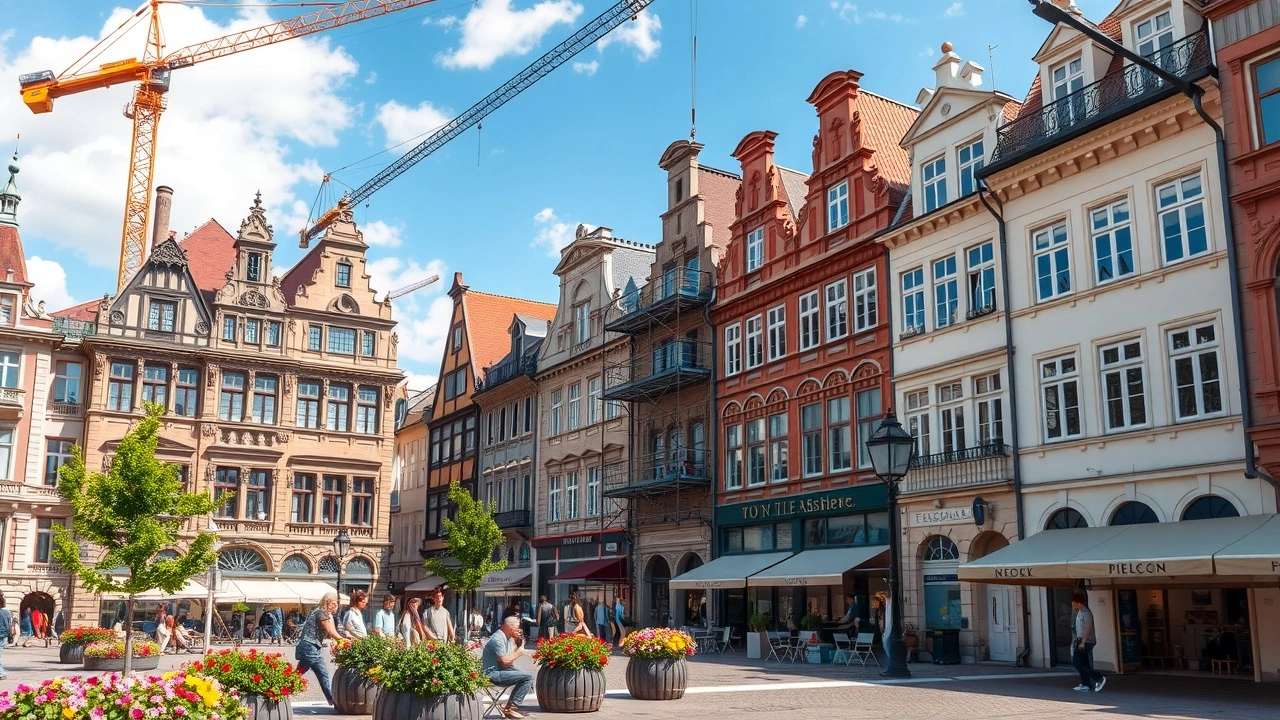 Projet de renovation de places a Strasbourg