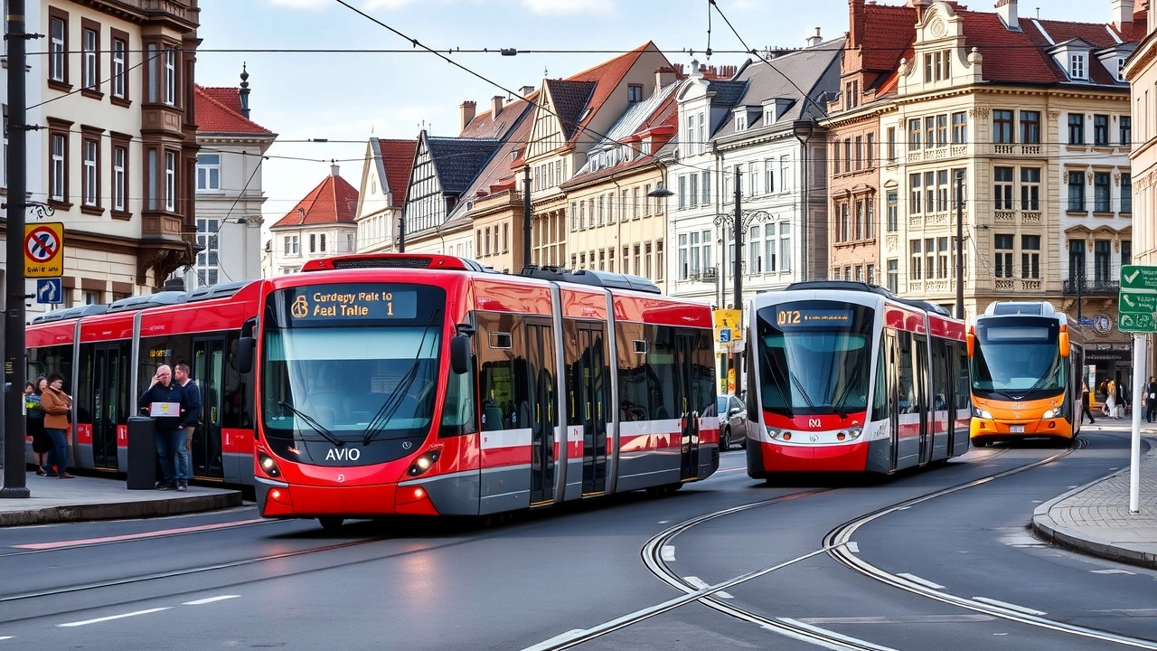 système de transport public moderne à Strasbourg